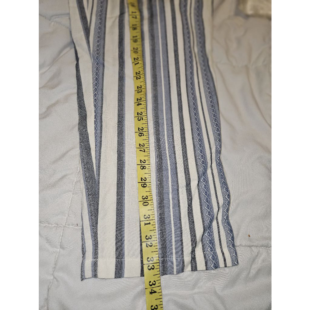 Almost Famous Medium Knit Pull On Elastic Waist Striped Drawstring Pants New - Picture 9 of 9